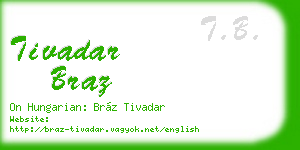tivadar braz business card