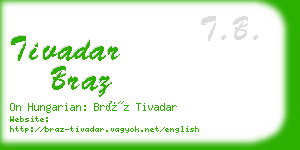 tivadar braz business card